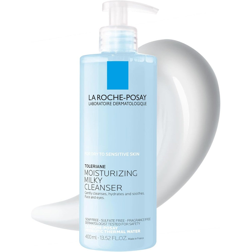 La Roche-Posay Toleriane Dermo Milky Cleanser front view showing 400ml packaging