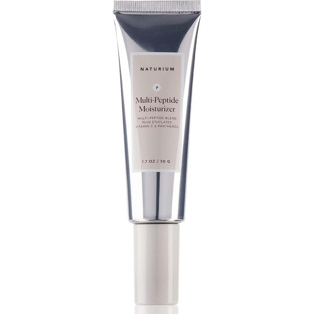 Naturium Multi Peptide Moisturizer front view tube of anti aging face cream