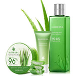 Aloderma brand 3 piece all purpose aloe vera gel set for skin hydration