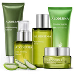 Aloderma Signature Aloe Firming Kit Gel, Cleanser, Toner, Serum, Cream