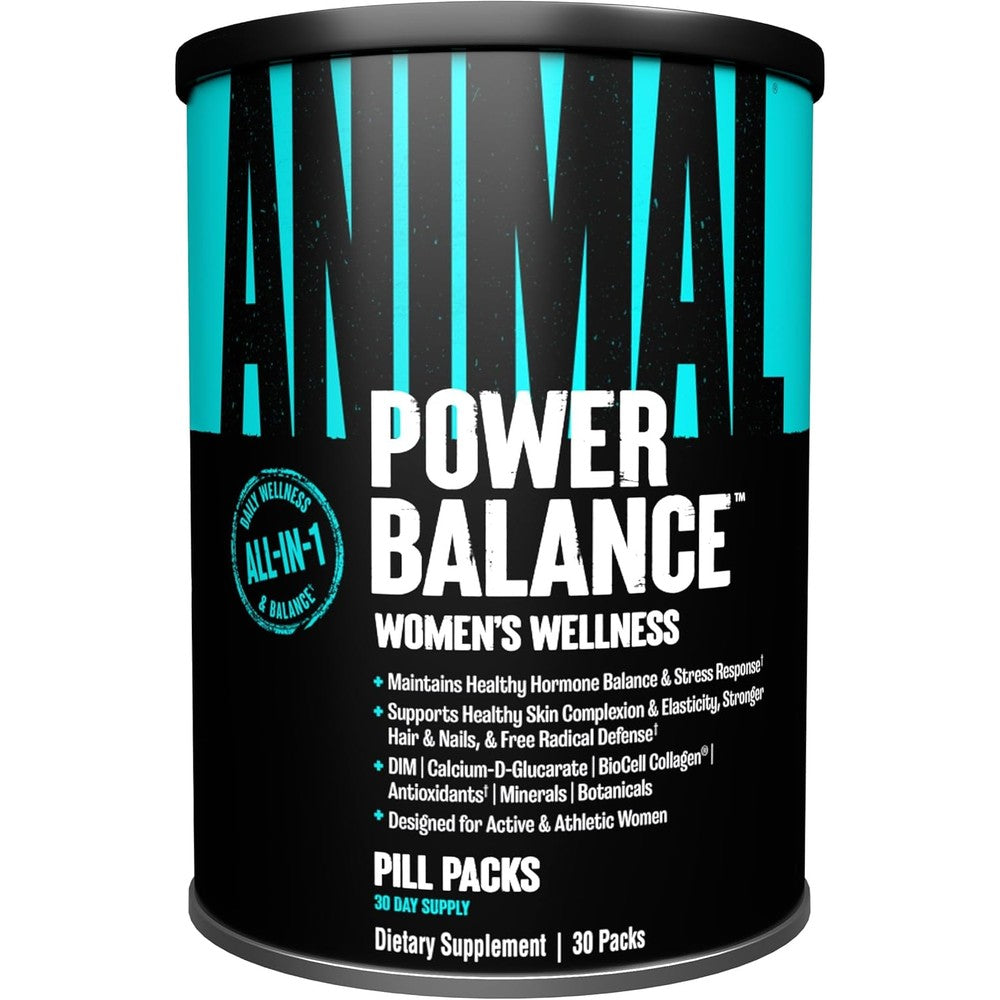 Animal Power Balance Womens Alpha F Supplement 30 Packs Front View