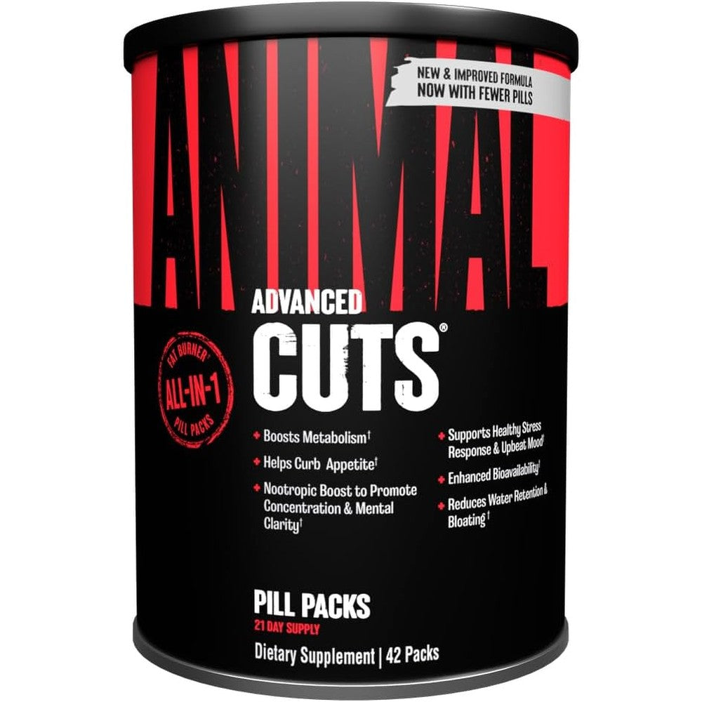 Universal Nutrition Animal Cuts 42 Pack front view premium thermogenic fat burner container