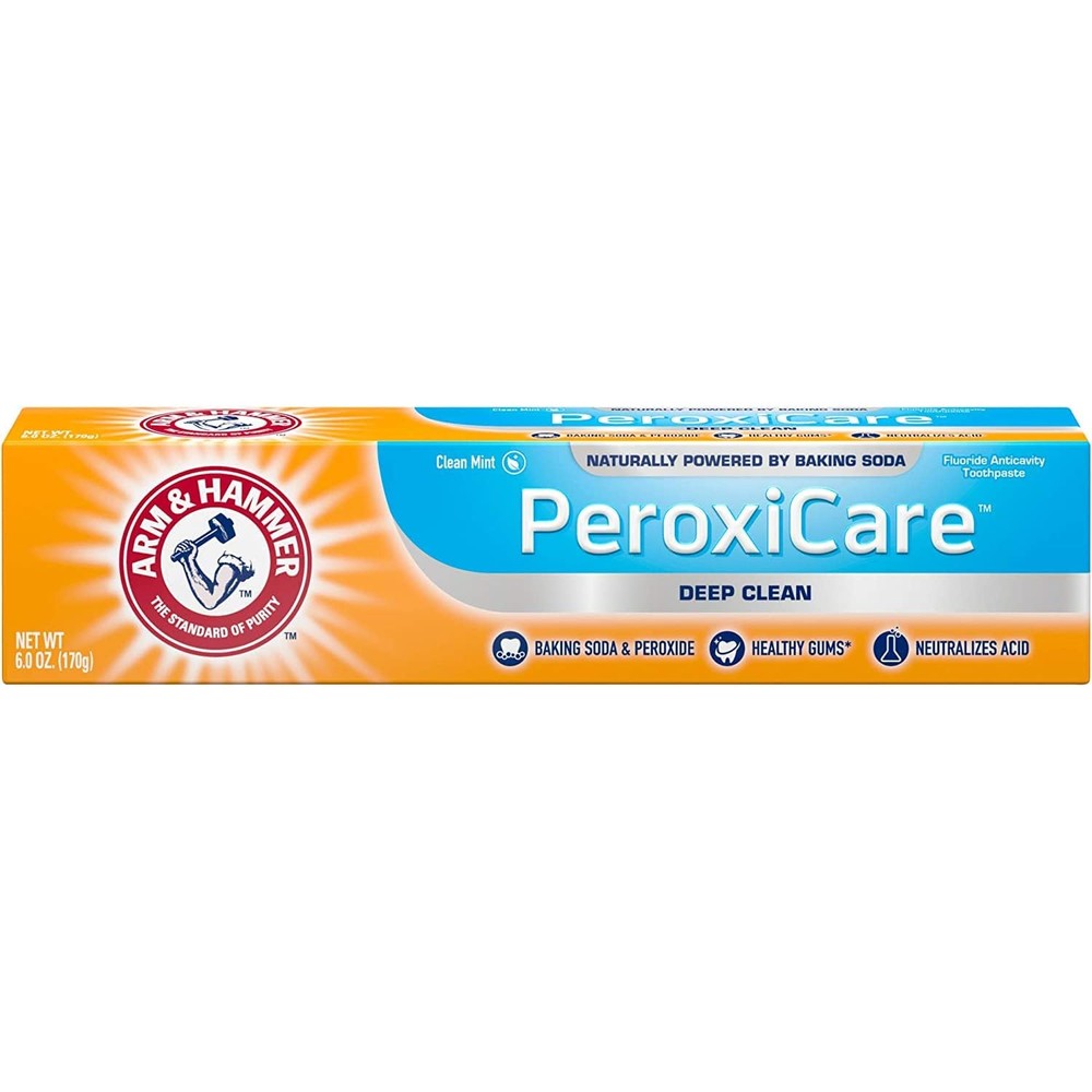 Arm and Hammer PeroxiCare Tartar Control Toothpaste front view pack of two imported whitening oral care
