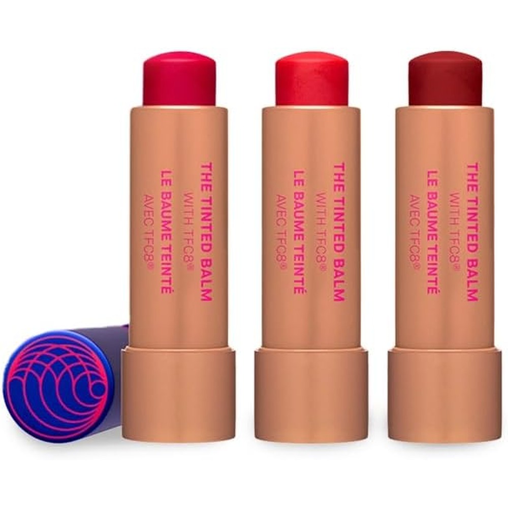 Augustinus Bader Tinted Balm Trio set front view showing premium packaging.