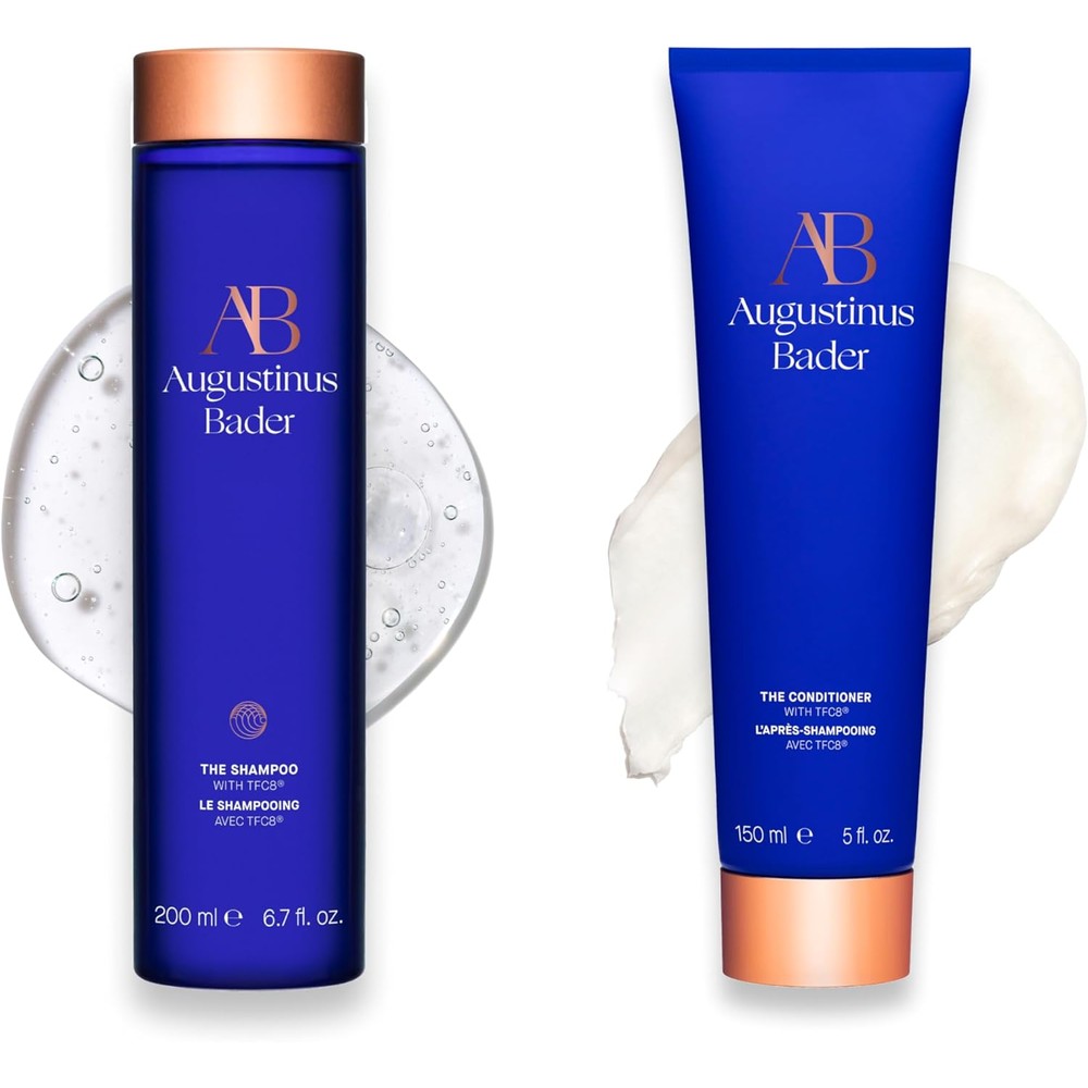 Augustinus Bader The Shampoo and Conditioner Duo front view luxury packaging.