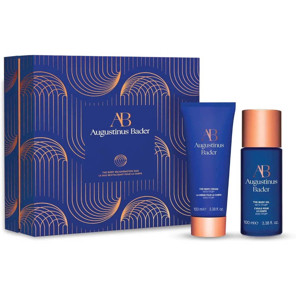 Augustinus Bader The Body Rejuvenation Duo luxury skincare set front view