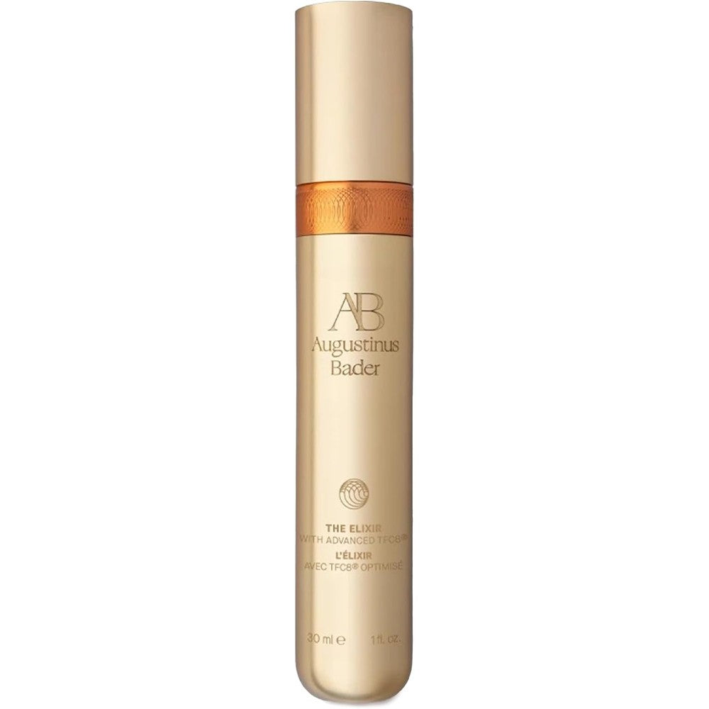 Augustinus Bader The Elixir front view luxury anti aging face serum bottle