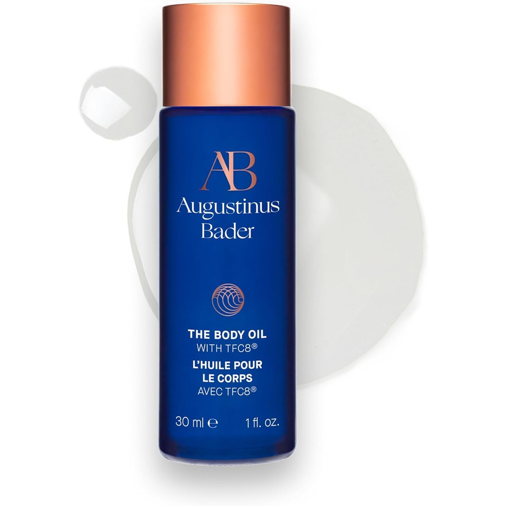 Augustinus Bader The Body Oil front view luxury skincare bottle
