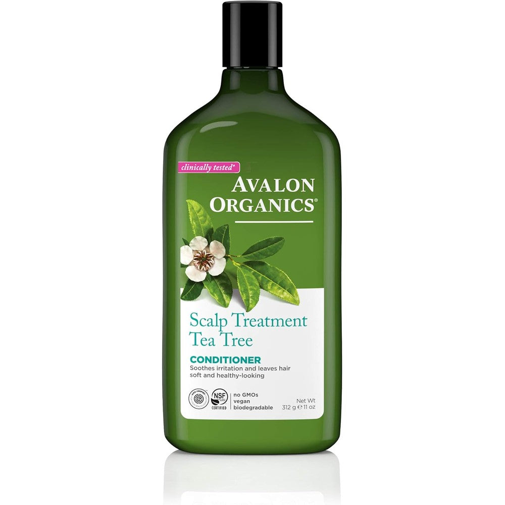 Avalon Organics Tea Tree Scalp Treatment & Hair Conditioner tea tree 11 oz