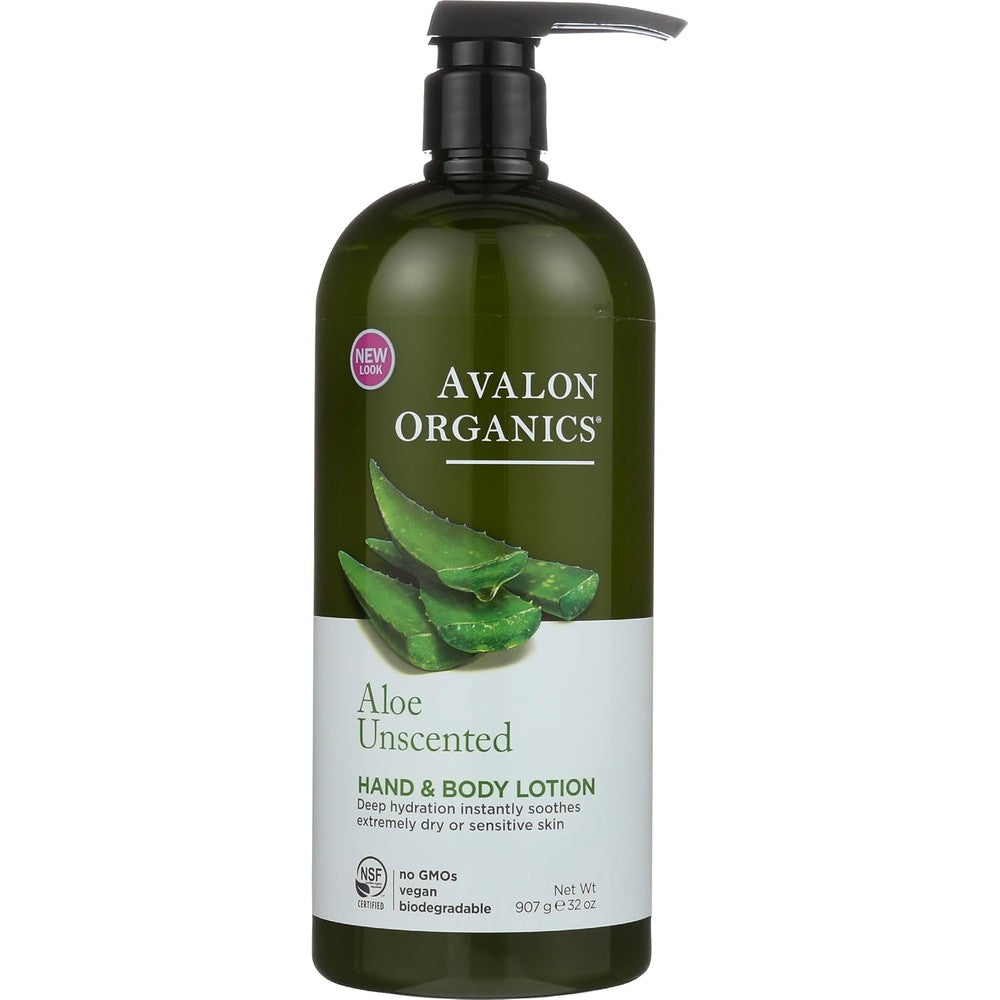 Avalon Organics Hand & best body lotion for winter dry skin 32 Ounce pack of 1
