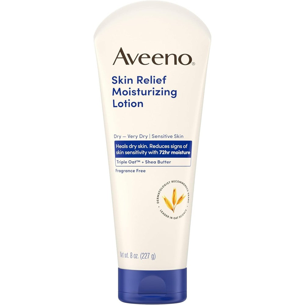 Aveeno Skin Relief Moisturizing Lotion Heals Very Dry, With Shea Butter 8oz