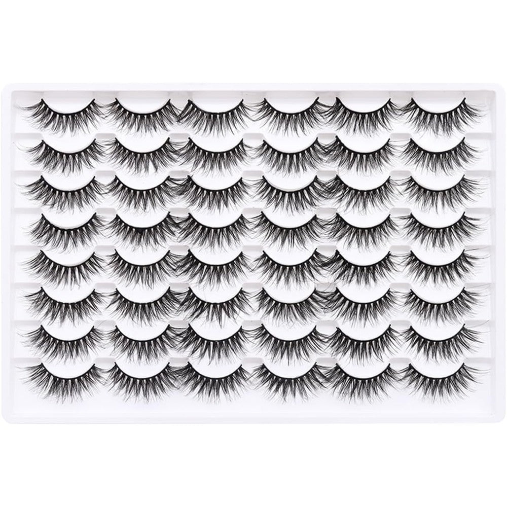 Wonsis 24 Pairs Faux Mink Lashes Style 066 front view packaging.