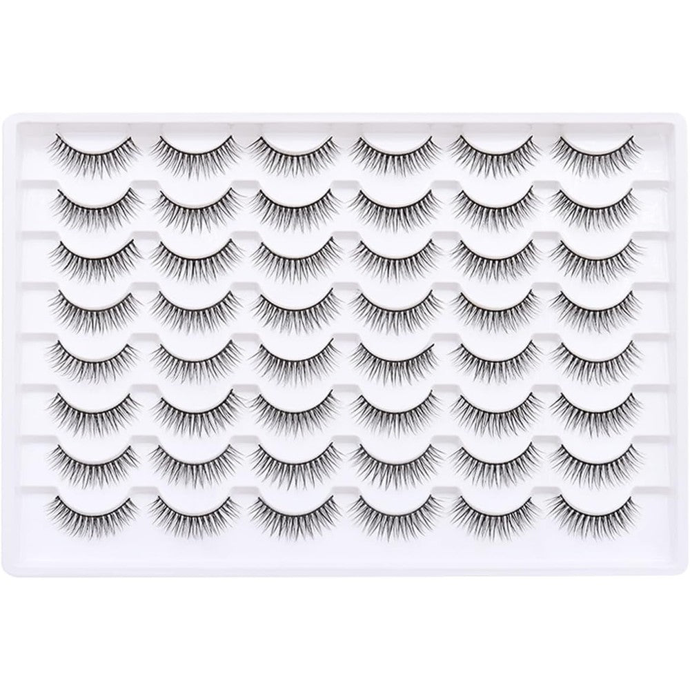 Kiromiro 24 pairs false eyelashes style 064 front view tray