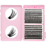 Azenlo 196 Piece Cluster Lashes & Wispy D Curl DIY Eyelash Extensions Kit