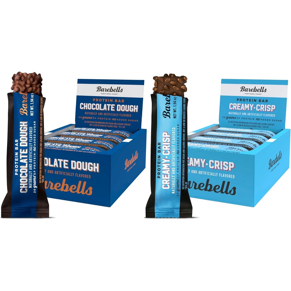 Barebells Protein Bar Variety Bundle front view high protein post workout snack box