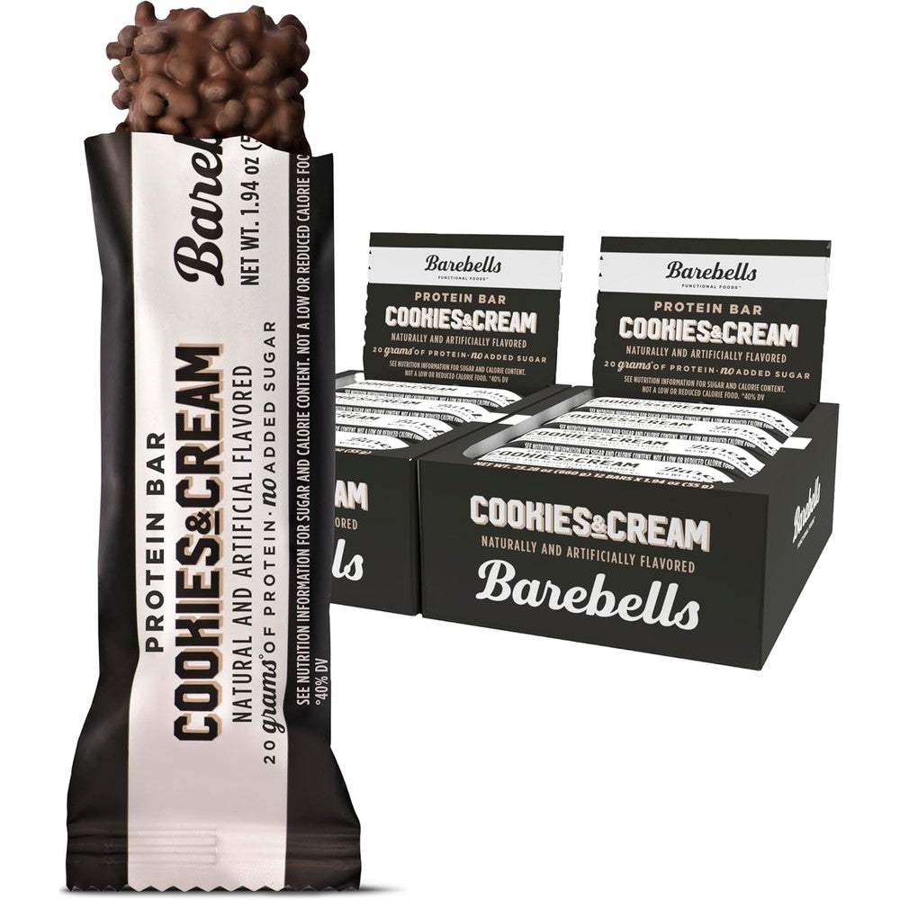 Barebells cookies and cream protein bars front packaging buy online India