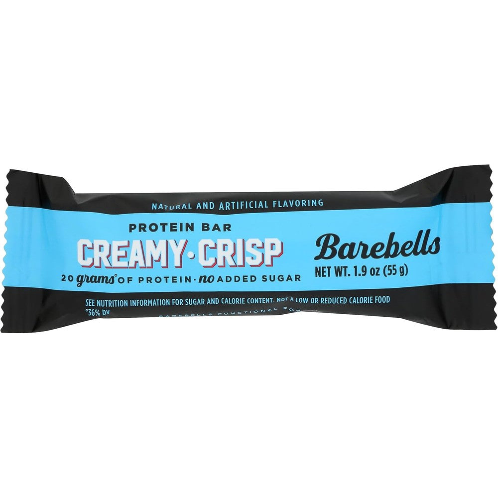 Barebells Creamy Crisp Protein Bar single pack front view nutrition supplement