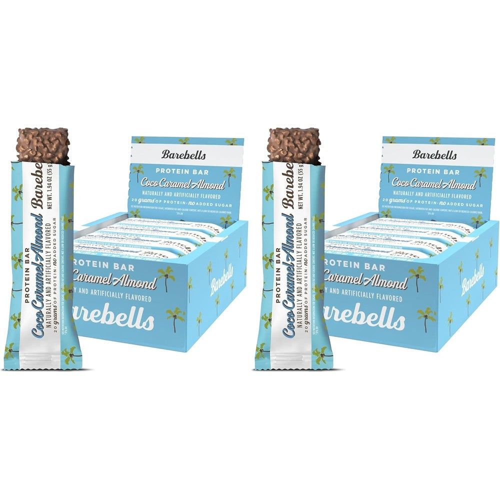 Barebells Coconut Caramel Almond Protein Bar front packaging view