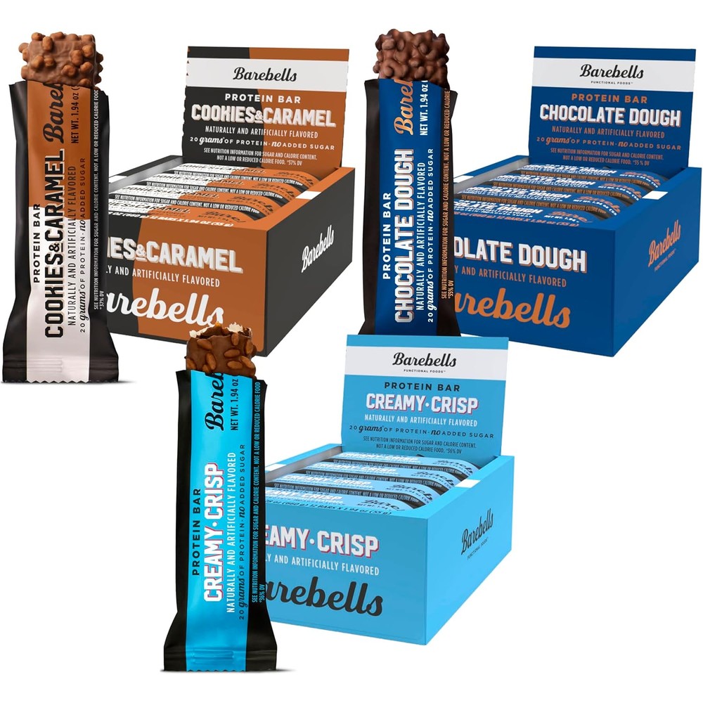 Barebells Starter Pack 3 Mix Pack thirty-six count front view showcase