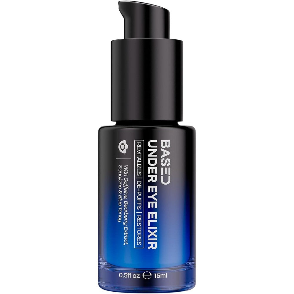 BASED Bodyworks Under Eye Elixir front view of the premium hydrating cream bottle.