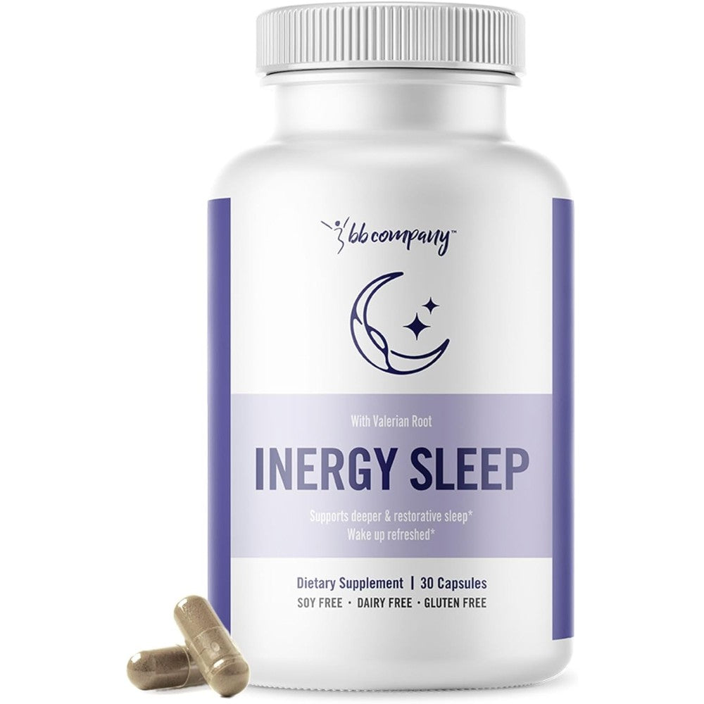 BB Company inergySLEEP, Natural Menopause Sleep Aid & Relaxation, 30 Capsules