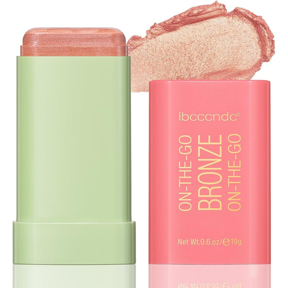 HWSHQY OO Highlighter Makeup Stick in Warm Glow front view showing creamy texture