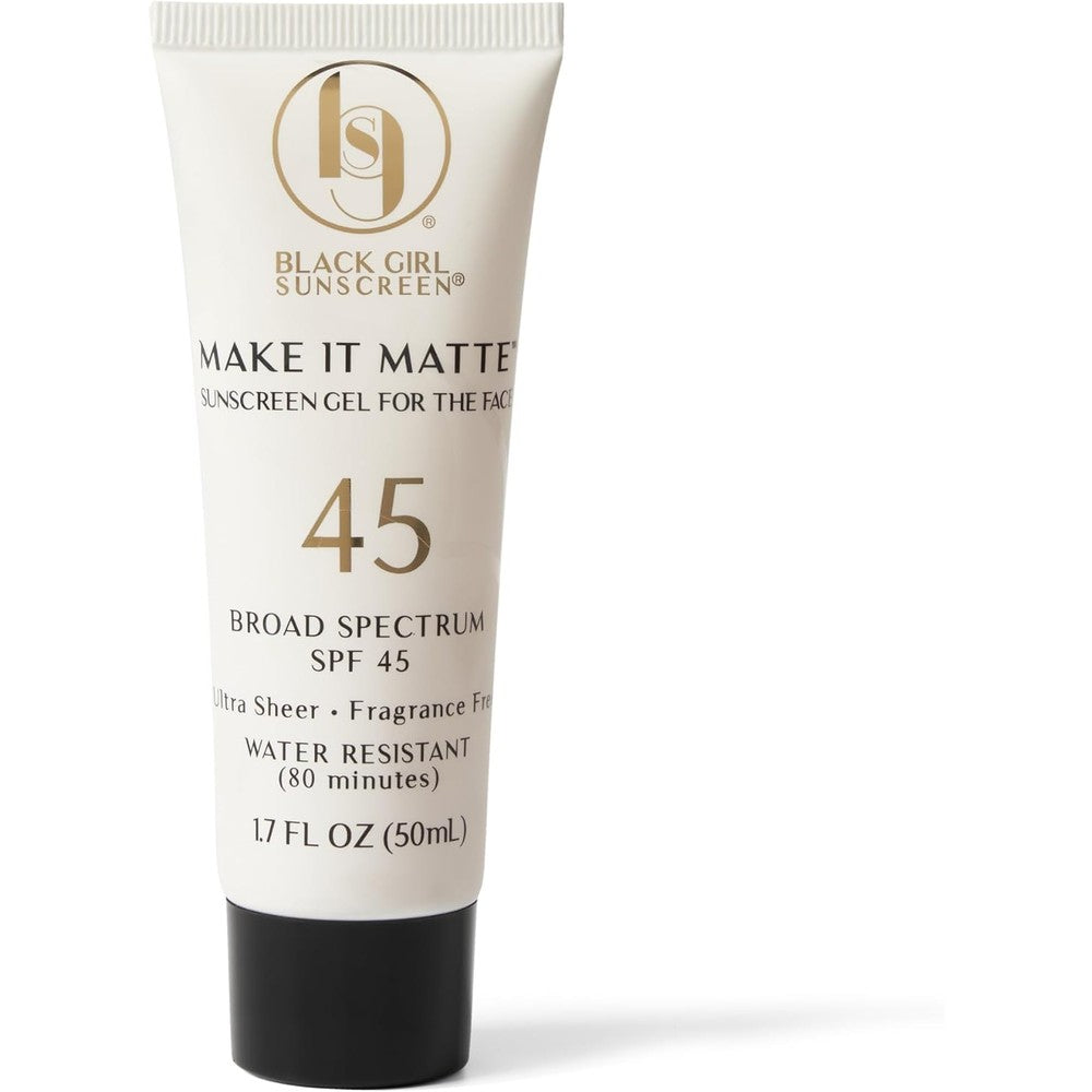 Black Girl Sunscreen Make It Matte Gel Sunscreen For Face SPF 45 1.7 Fl Oz