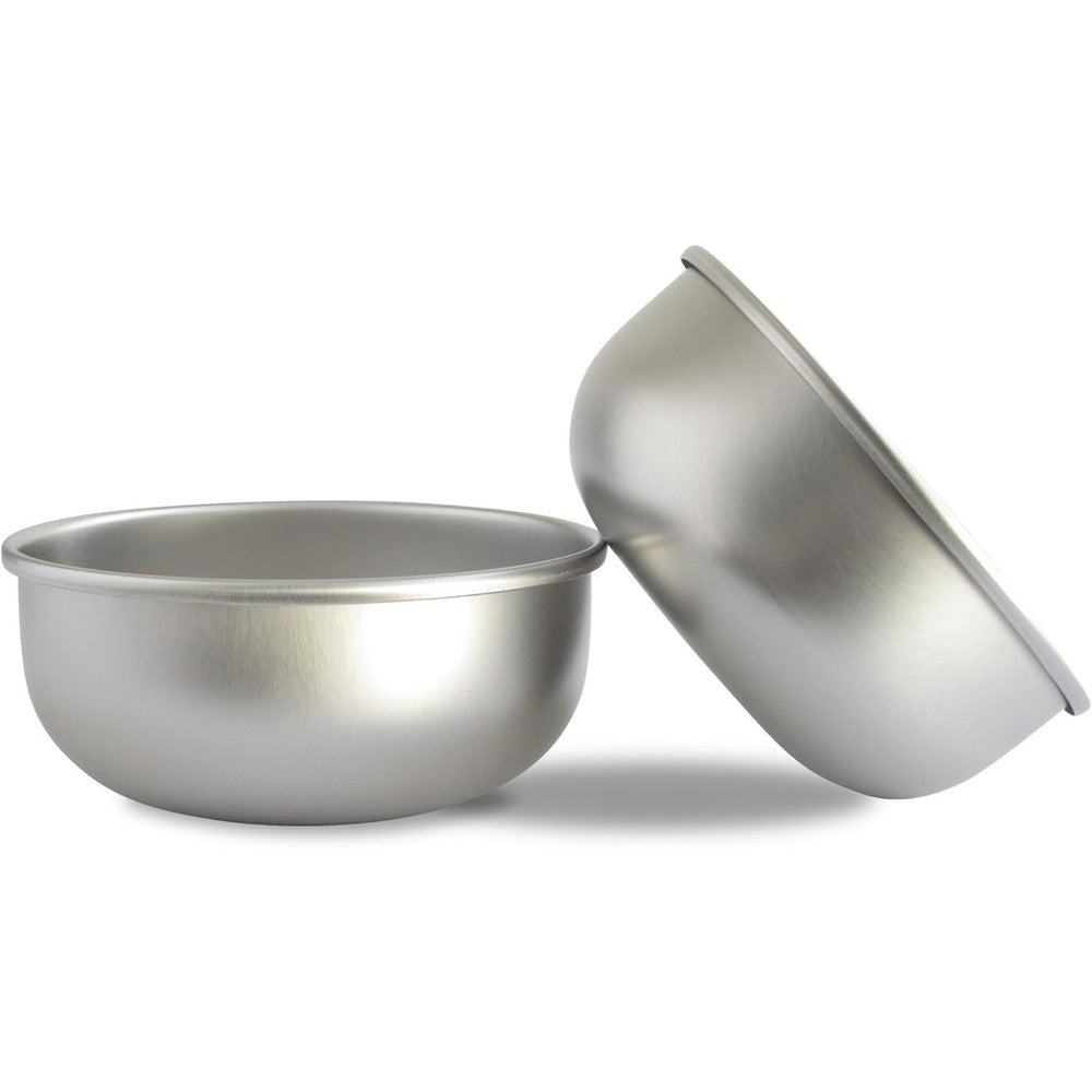 Basis Pet stainless steel dog bowl medium front view premium non toxic pet dish