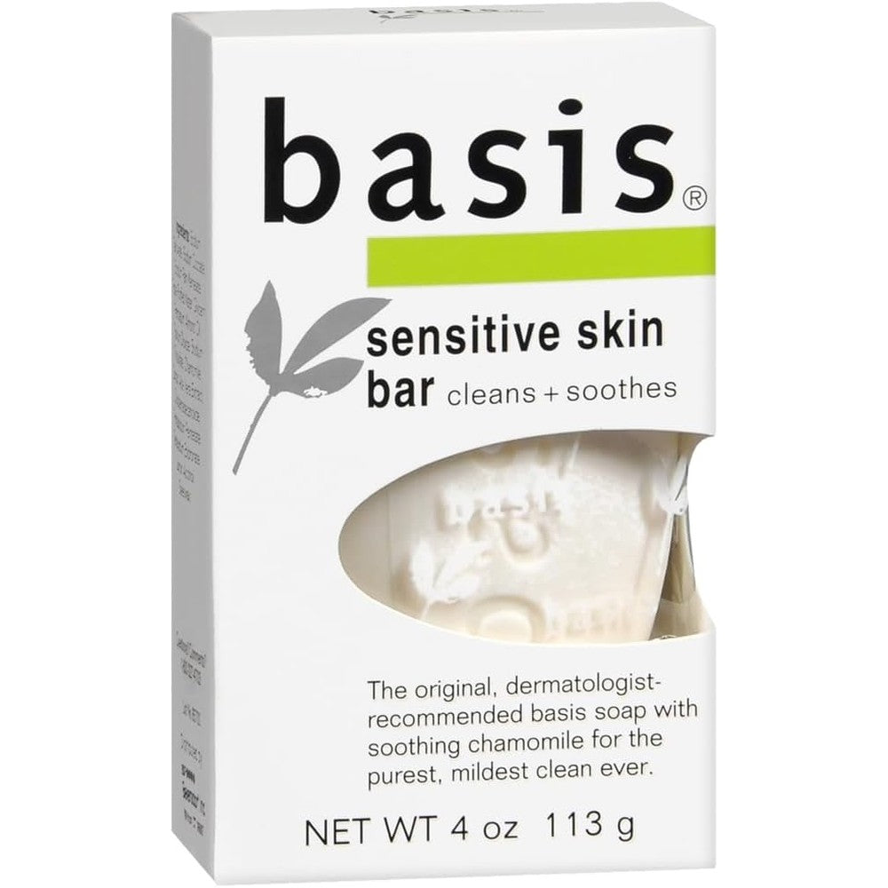 Basis Sensitive Skin Bar Soap two pack front view package