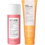 Butt Acne 2 Step Routine Set Butt Acne Lotion + Body Acne Scrub Lightweight
