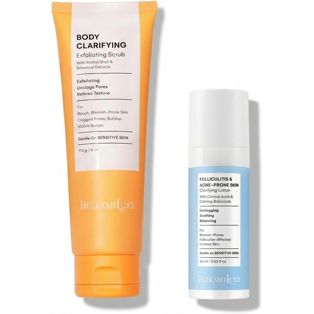 BellamiLuxx 2 Step Folliculitis Acne Lotion For Body, Helps Reduce Itch, Redness