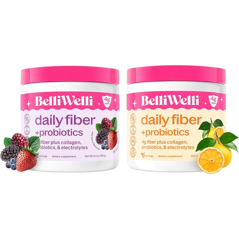 Belli Welli Daily Fiber Supplement Bundle front view of packaging