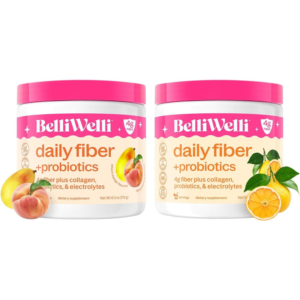 Belli Welli Daily Fiber Supplement Bundle front packaging view for premium gut health