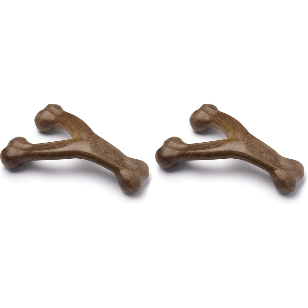 Benebone Wishbone Dog Chew Toy front view durable nylon pet toy