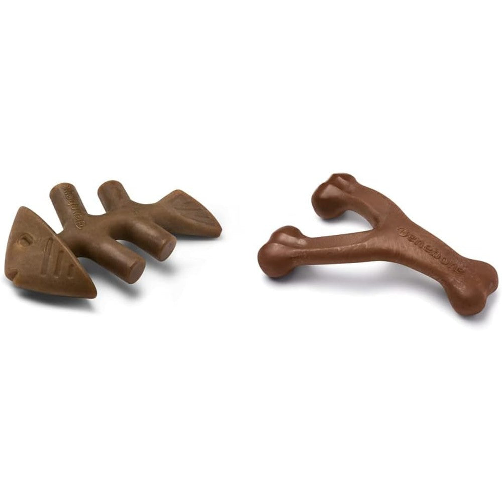 Benebone durable dog chew toy pack front view for aggressive chewers.