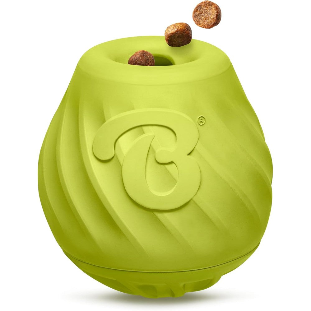 Benebone Pawbler natural rubber interactive dog toy front view