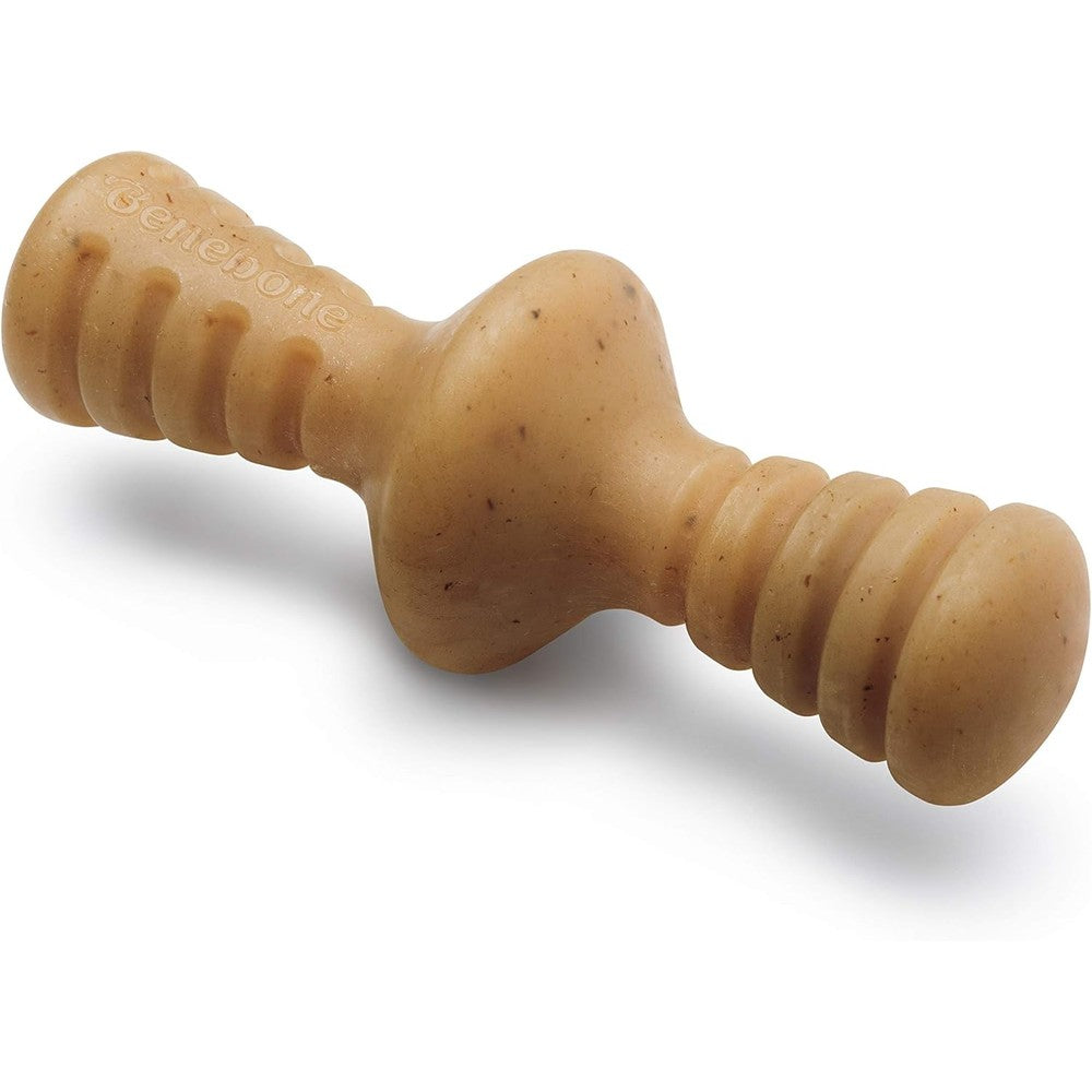 Benebone Zaggler rolling dog chew toy front view for aggressive chewers.