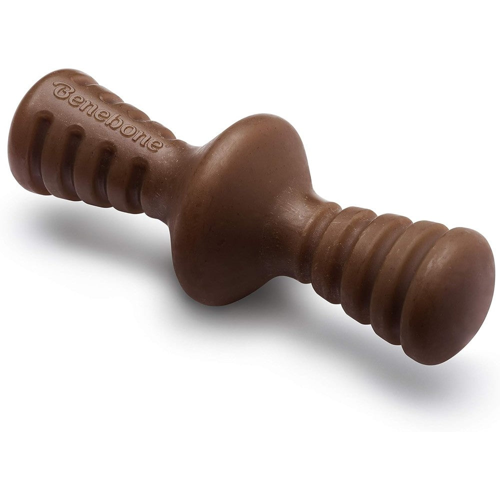 Benebone Zaggler rolling dog chew toy medium size front view