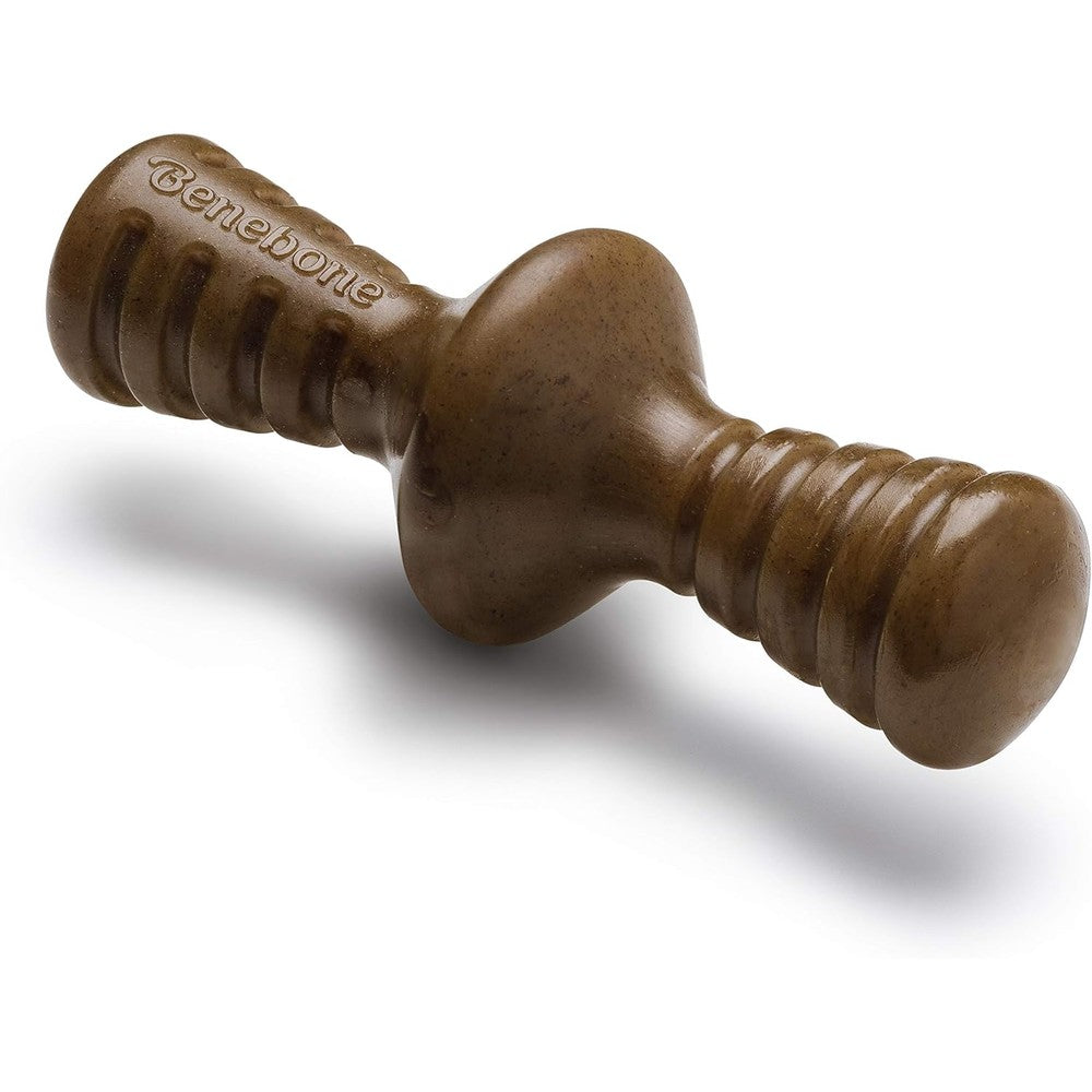 Benebone Zaggler rolling dog chew toy front view