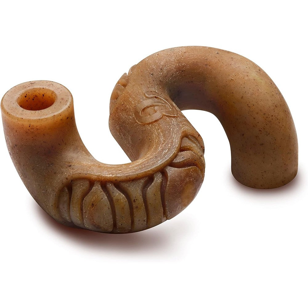 Benebone Tripe Bone durable dog chew toy front view for aggressive chewers.