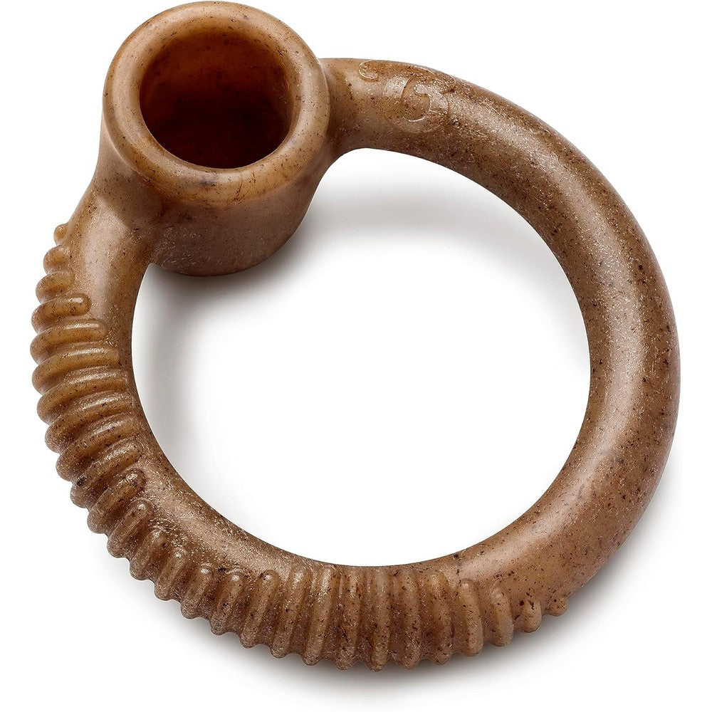 Benebone Ring durable dog chew toy front view for large breeds