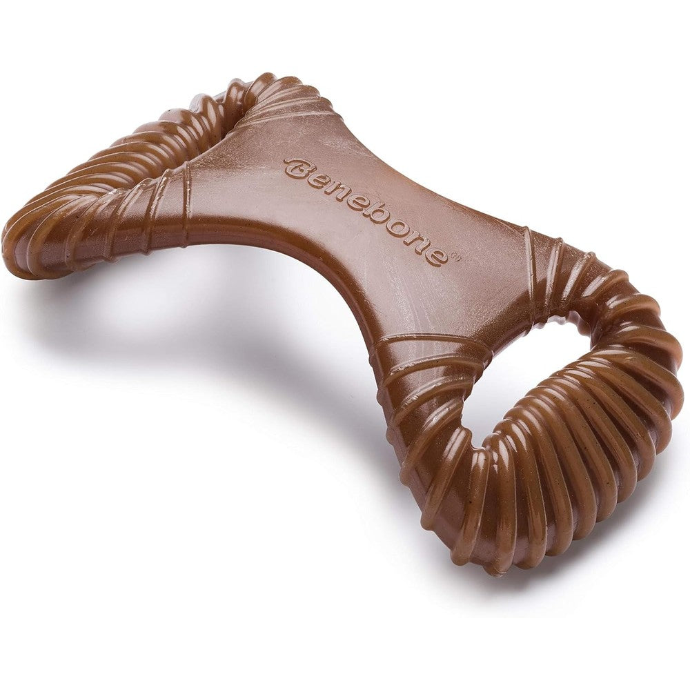Benebone dental durable dog chew toy large front view authentic nylon chew