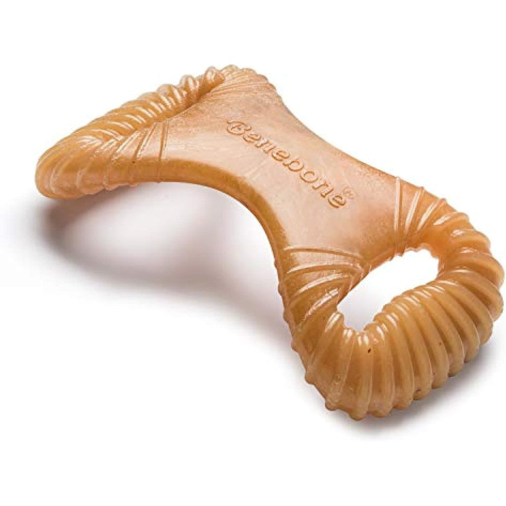 Benebone dental durable dog chew toy medium size front view for aggressive chewers
