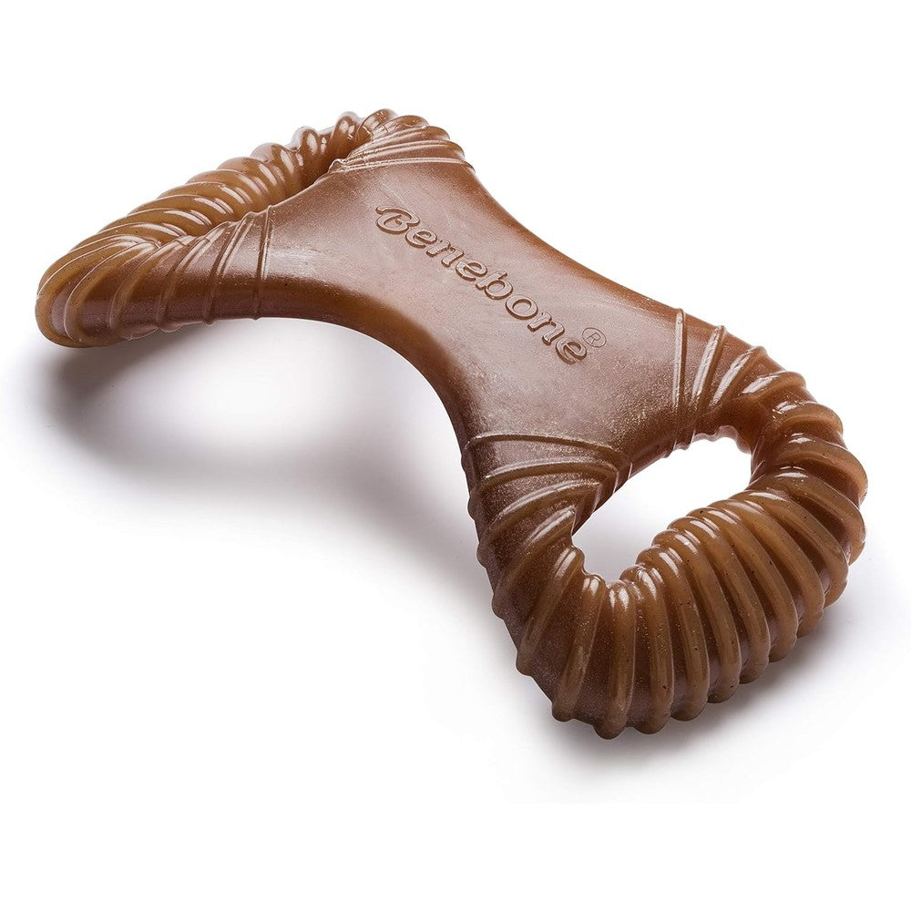 Benebone dental durable dog chew toy front view for aggressive chewers