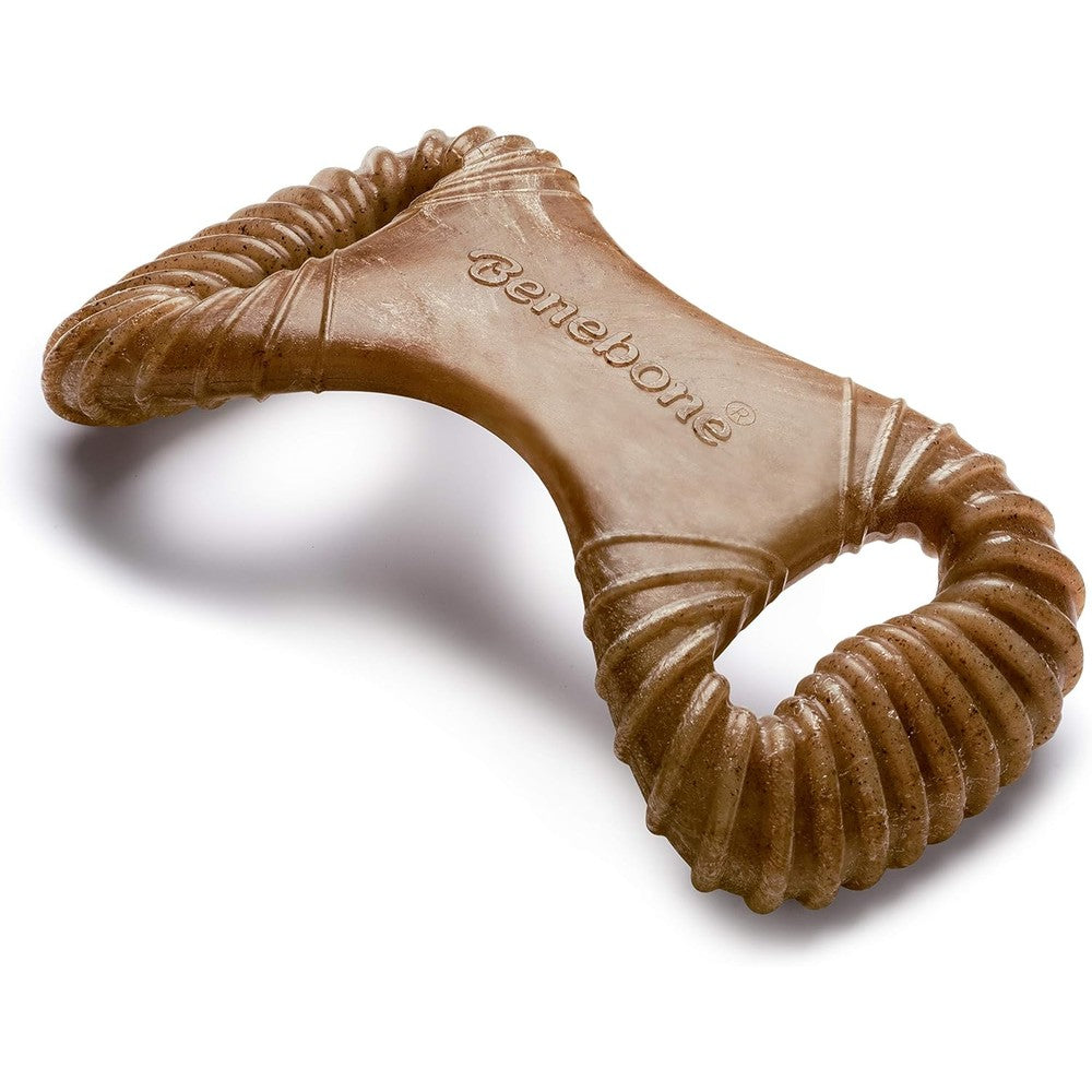 Benebone dental durable dog chew toy medium front view for aggressive chewers.