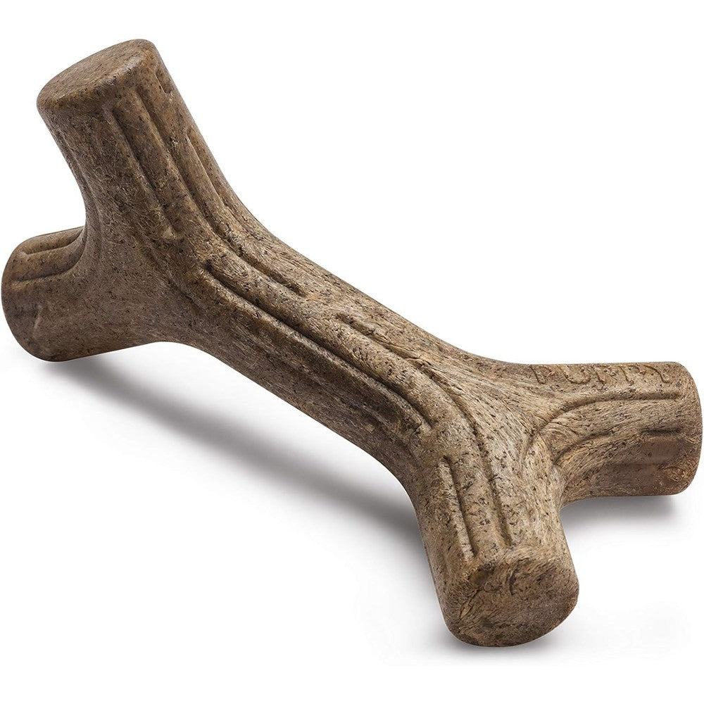 Benebone Puppy Maplestick Dog Chew Toy front view real wood flavored puppy toy