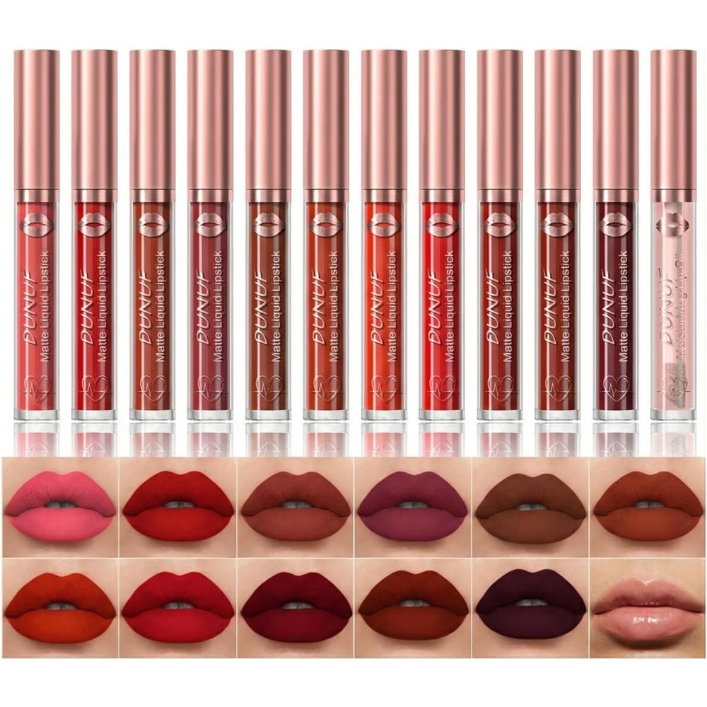Dhgate BestLand twelve piece lip gloss set front view showing all shades