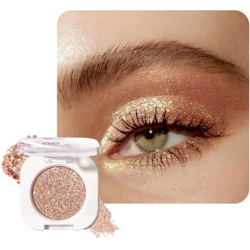 BestLand Ultra Fine Pressed Pigment Eyeshadow front view showing square white compact packaging.