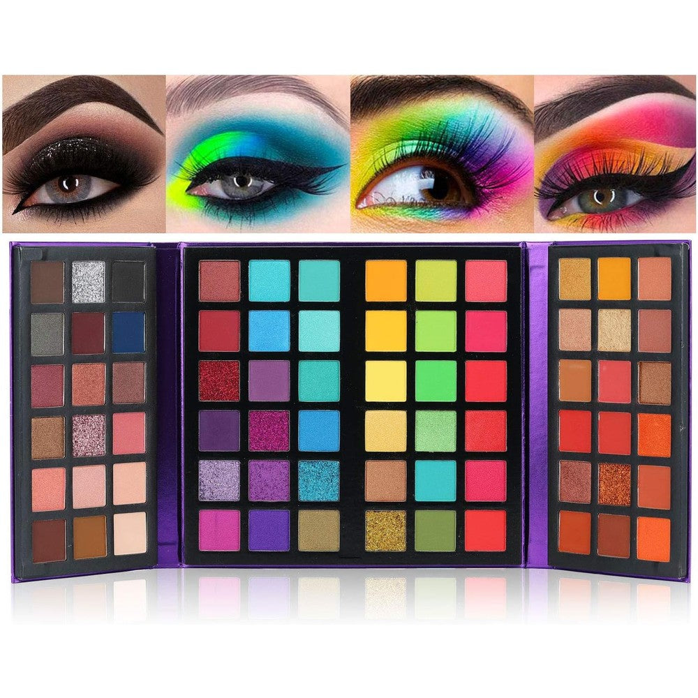 BestLand 72 Colors Ultra Secret Eyeshadow Palette front view open double door design