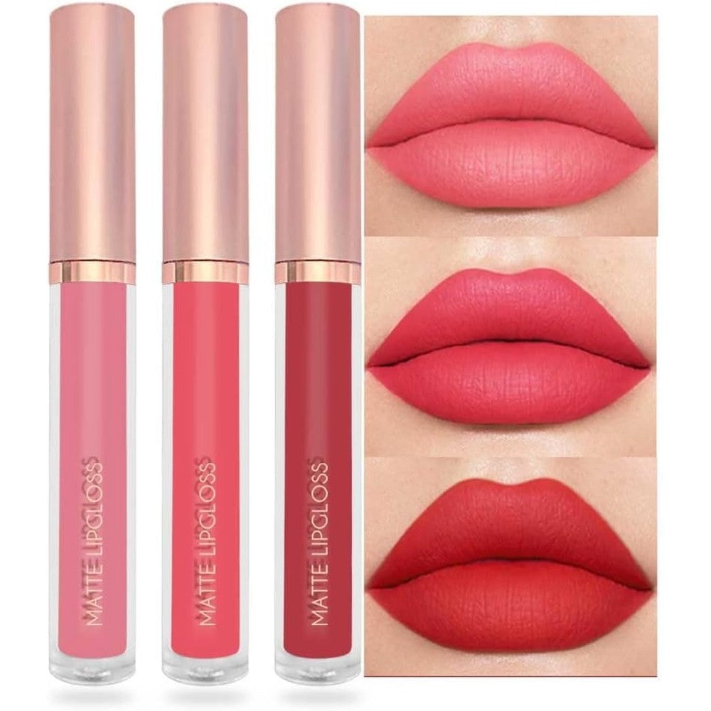Lestpola BestLand coral liquid lipstick set packaging front view